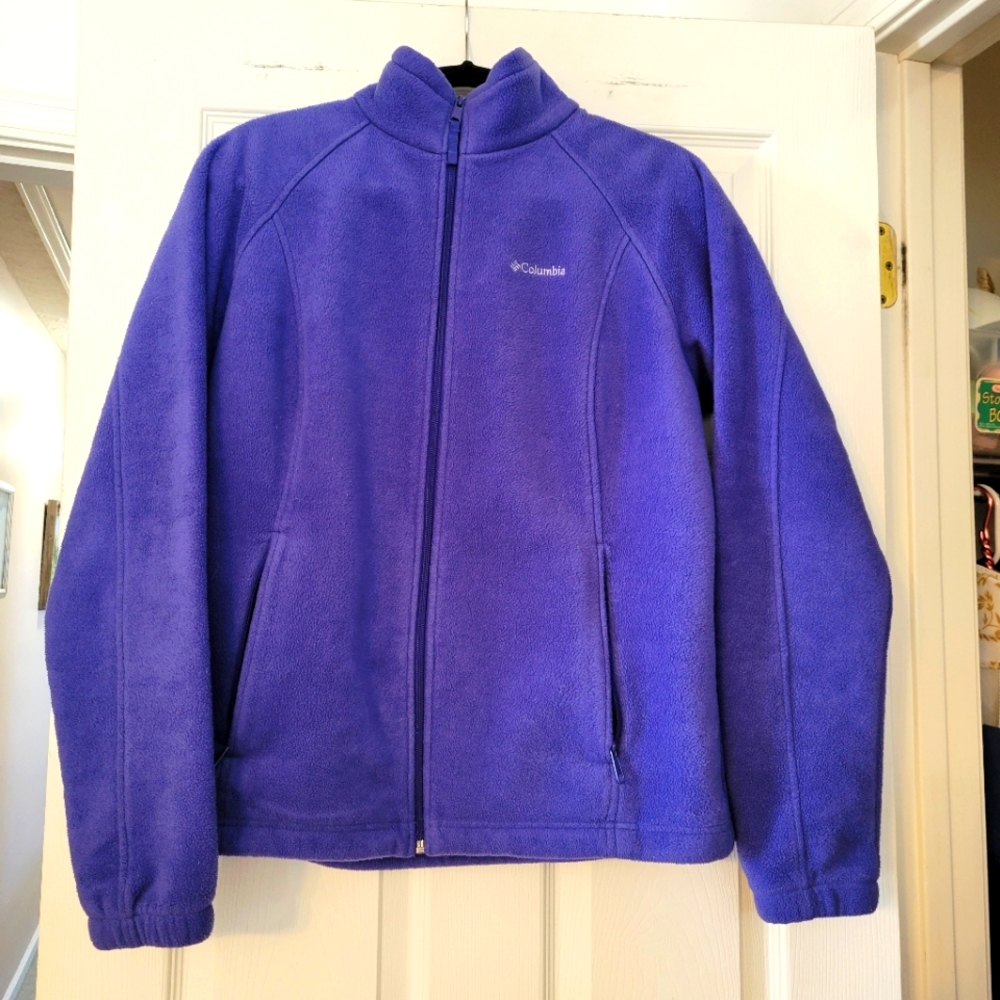 Purple Columbia fleece jacket size xl